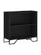 Bookcase Black 80x31x74.5cm