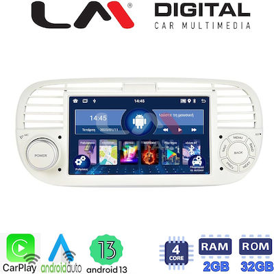 LM Digital Ηχοσύστημα Αυτοκινήτου για Fiat 500 2007 > 2016 (Bluetooth/USB/WiFi/GPS) με Οθόνη Αφής 7"