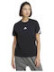 Adidas Future Icons 3-stripes Damen Sportlich T-shirt Gestreift Schwarz