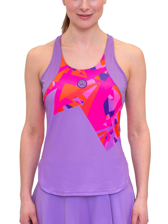 Bidi Badu Women's Athletic Blouse Sleeveless Fast Drying Lilac / Pink