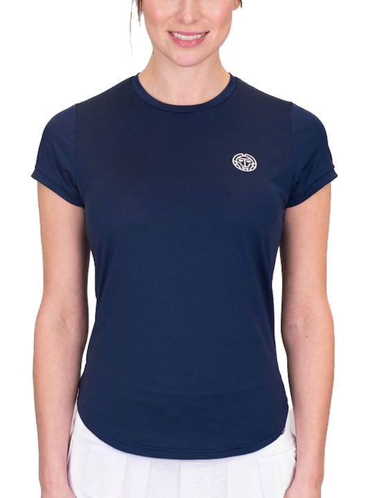 Bidi Badu Damen Sportlich T-shirt Dark Blue