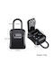 Wall Key Box PVC Metal Door with Combination 9.2x4.2x11.6cm