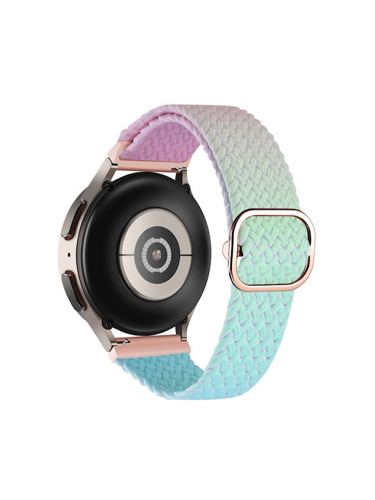 Nylon Strap for Samsung Galaxy Active Active 2 40mm 44mm Galaxy Watch 3 41mm Pink Green Blue