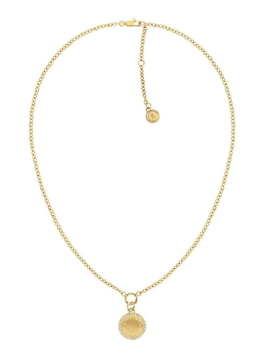 Колие Tommy Hilfiger Zircon от стомана и злато 2780903 Bijou Box