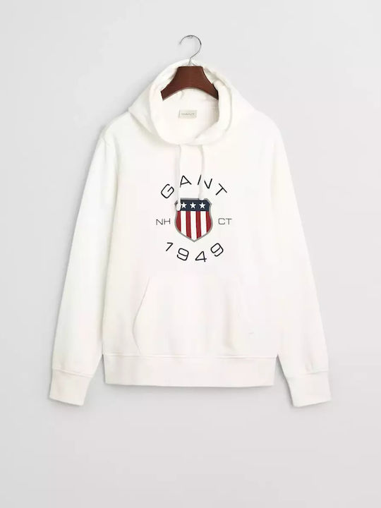 Gant Sweatshirt with Hood White