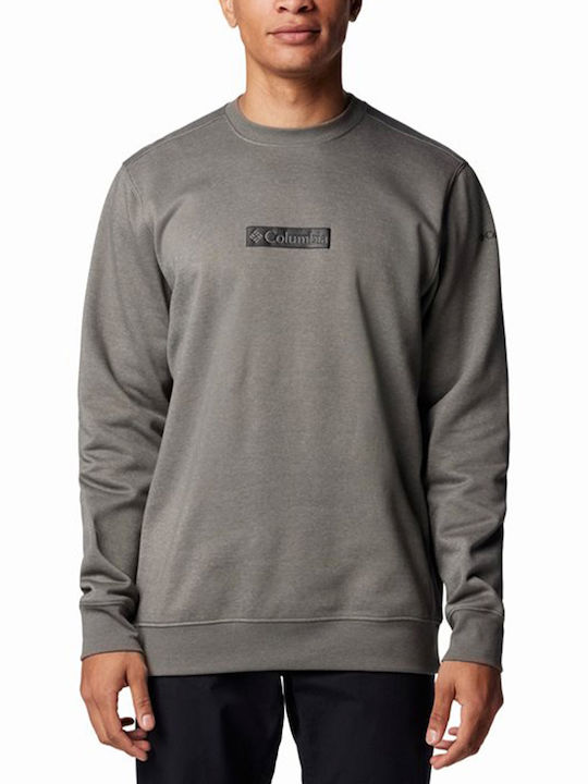 Columbia Trek Men's Sweatshirt Charcoal Heather, Puff Box Gem