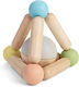 Plan Toys Pyramid Toy with Ball made of Wood with Sounds for 6++ Months Pastel