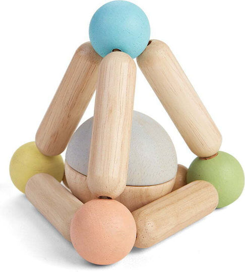 Plan Toys Pyramid Toy with Ball made of Wood with Sounds for 6++ Months Pastel