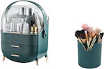 Cosmetic Organizer Case Green 1pcs