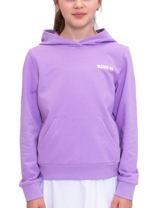 Παιδικό Φούτερ με Κουκούλα και Τσέπες Lilac