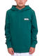 Kids Sweatshirt with Hood and Pockets Dark Green
