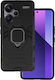 Powertech Back Cover Μεταλλικό Μαύρο (Redmi Note 13 Pro+)