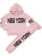 Kids Sweatpants Set Pink 2pcs