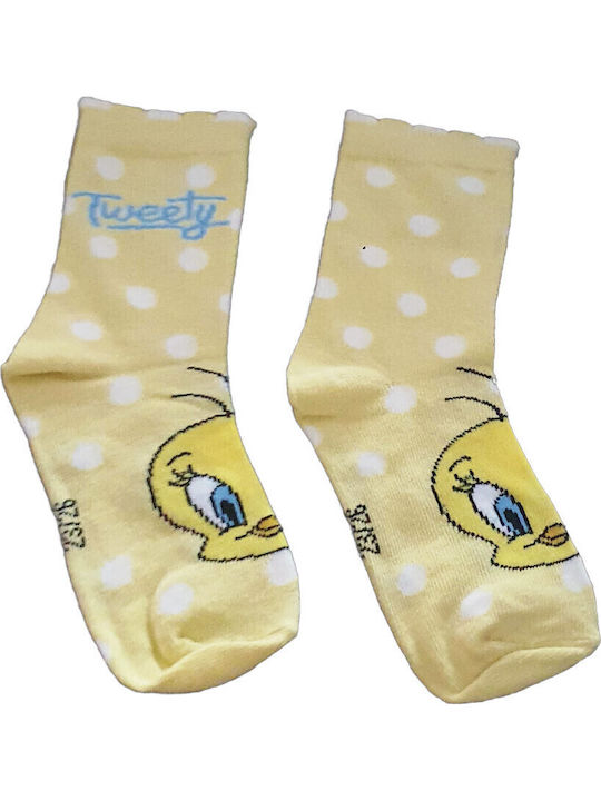 Disney Παιδικές Κάλτσες Tweety Yellow Yellow