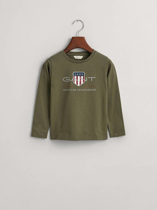 Gant Kids Blouse Long Sleeve Olive