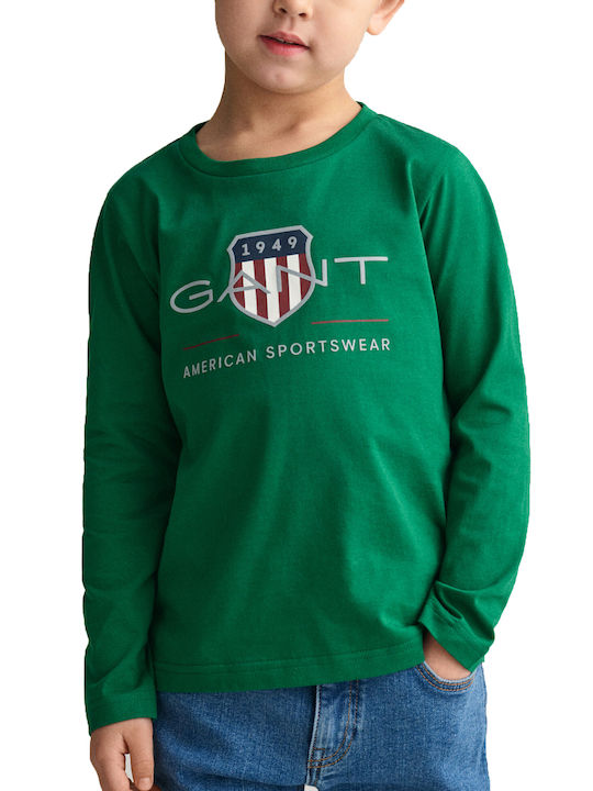 Gant Kids Blouse Long Sleeve Green