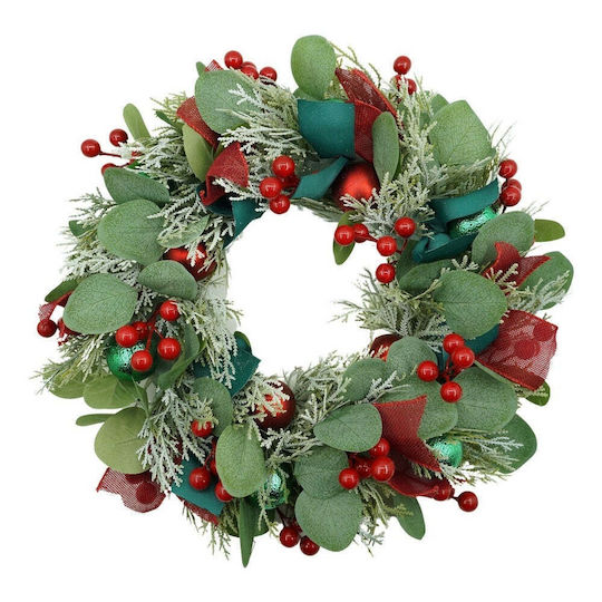 Crăciun Decorativ Plastic Coroană de flori cu Diametru 40cm.