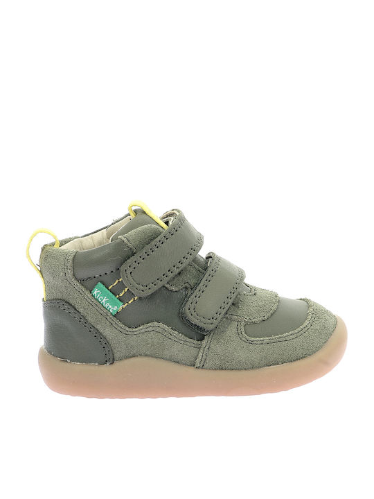 Kickers Kids Boots Khaki