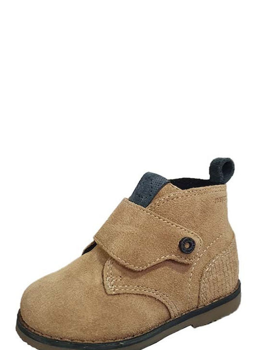 Mayoral Kids Leather Boots Brown