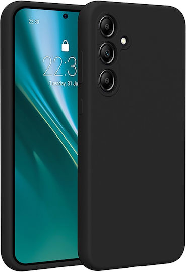 Green On Back Cover Silicone Black (Galaxy A35)