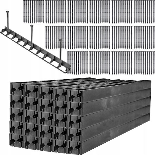 Kadax Garden Lawn Edging 5.8cm 50m + 150 Stakes