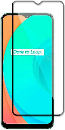 Adeziv complet Full Face Tempered Glass Negru (Realme C11)