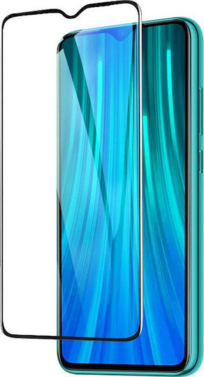 Full Face Tempered Glass Μαύρο (Redmi Note 8)