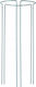 Kadax Garden Support Flowers Metal Plant Stand 115cm Clamp 3pcs