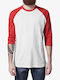 Contrast T-shirt White/red