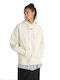 Flying V Pullover Long Women's Sweatshirt Hooded Beige