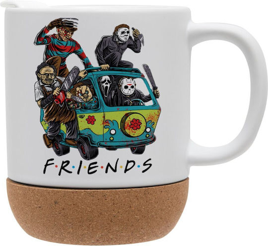 Koupakoupa Halloween Friends Scooby Doo Becher Keramik mit Deckel 330ml