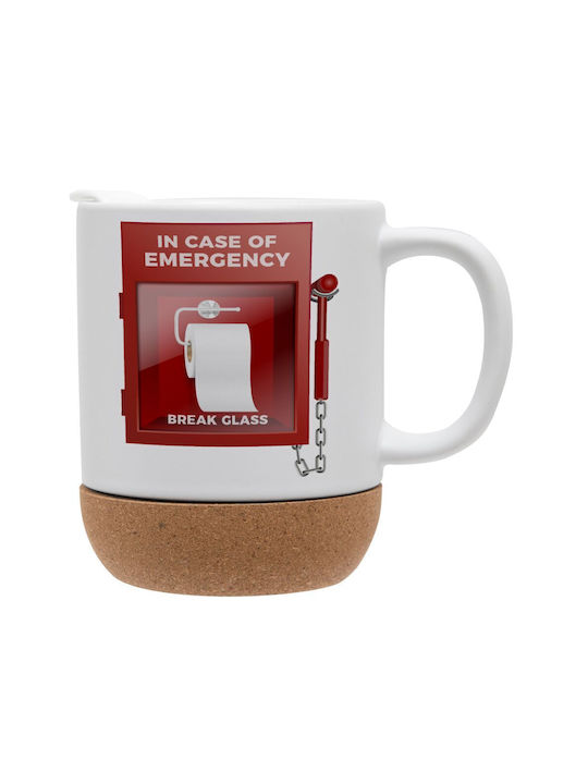 Koupakoupa In Case Of Emergency Break The Glass! Mug Transparent 330ml