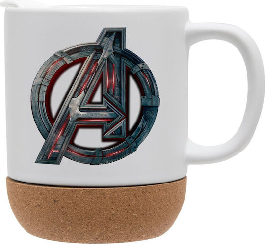 Koupakoupa Avengers Керамична Чаша с Коркова Подложка и Капак 330ml