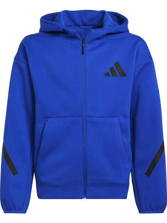 adidas Детски Суичър Жилетка с Качулка и Джобов...