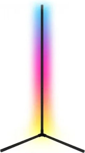 LED Подова Лампа с RGB Светлина Черен