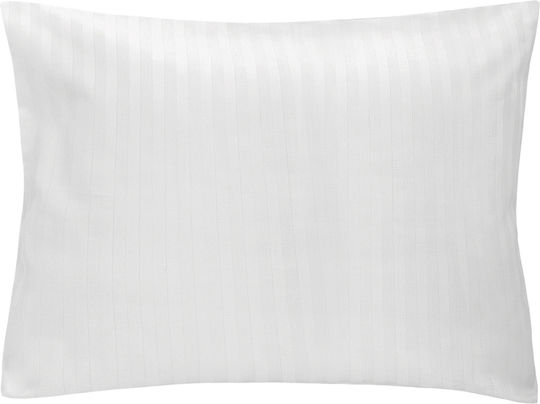 Față de pernă hotelieră Pasy 1cm Alb/50x60