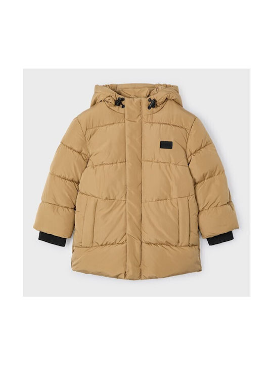 Mayoral Kids Quilted Jacket with Hood BEZ