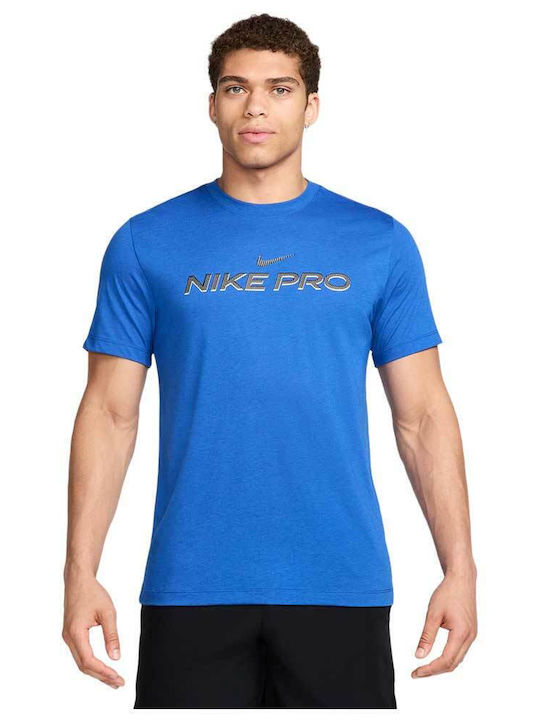 Nike Fitness Bărbați T-shirt Sportiv cu Mânecă ...