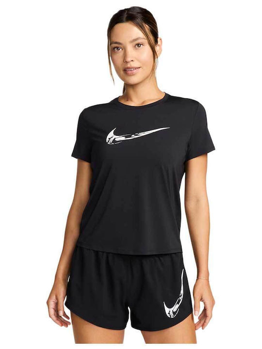 Nike One Women's Sports T-shirt Dri-Fit Black