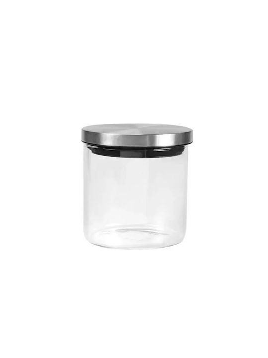 Sinoglass Set 1pcs Jars General Use with Lid Glass 500ml