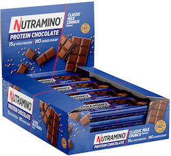 Nutramino Bars with 15gr Protein & Flavor Classic Milk Crunch 16x50gr