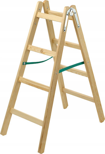 Kadax Ladder Wooden with 4 Steps
