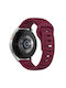 Λουράκι Σιλικόνης Dots Pattern Εσωτερικό Κούμπωμα Realme Watch S Wine Red