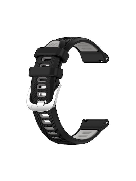 Silikonarmband Kreuzstruktur Zweifarbig Xiaomi Watch 2 Pro Xiaomi Watch S3 Schwarz+Grau