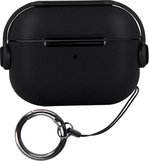 TelForceOne Headset Калъф с кука в Черен цвят за Apple AirPods 1 / AirPods 2