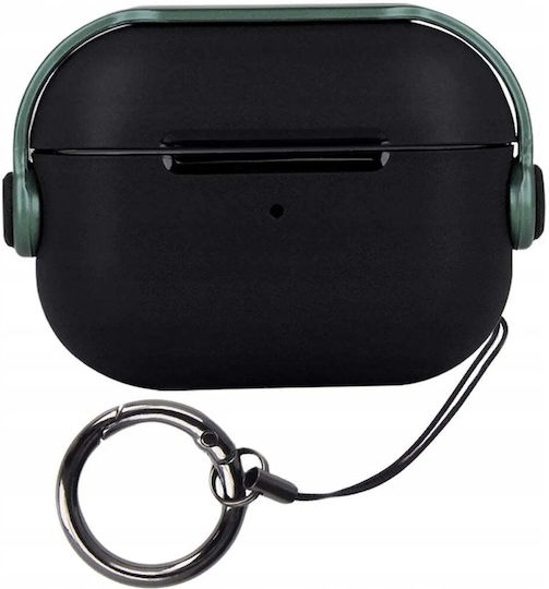 TelForceOne Headset Silicone Case with Hook in Green for Apple AirPods 1/2