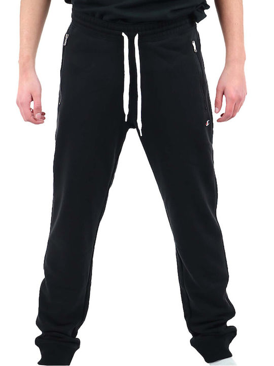 Champion Rib Cuff Pants Men's Sweatpants Black