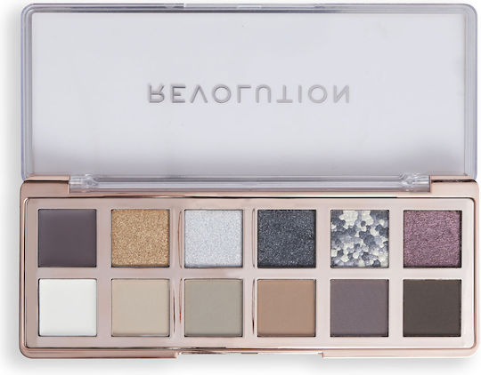 Revolution Beauty Smokey Παλέτα με Σκιές Ματιών Matte σε Στερεή Μορφή Smokey Icon
