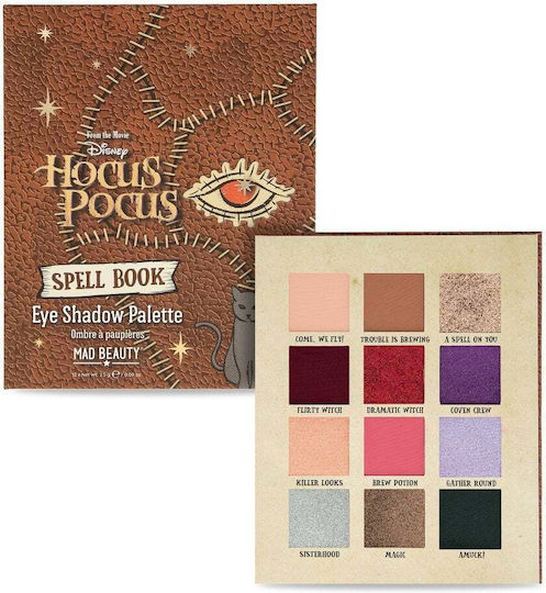 Mad Beauty Disney Палитра със Сенки за Очи в Твърда Форма Hocus Pocus Palette