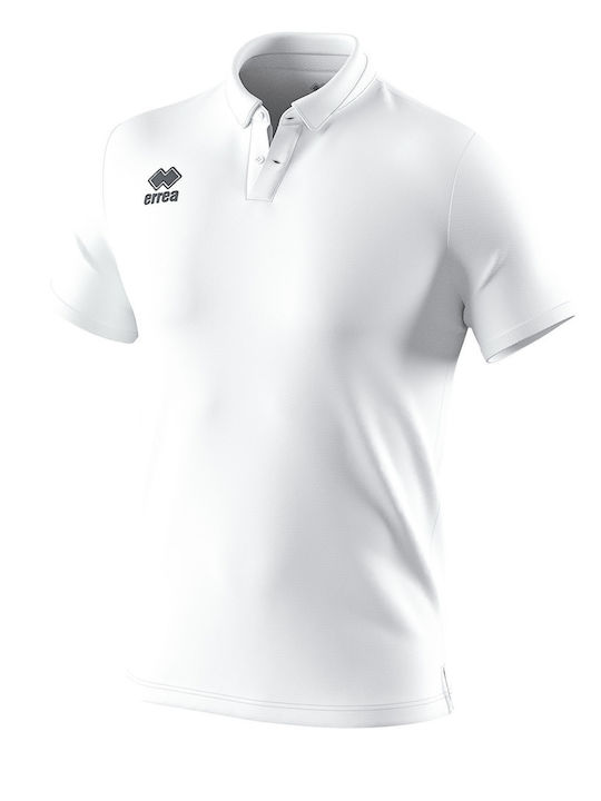 Errea Kids Polo Long Sleeve White